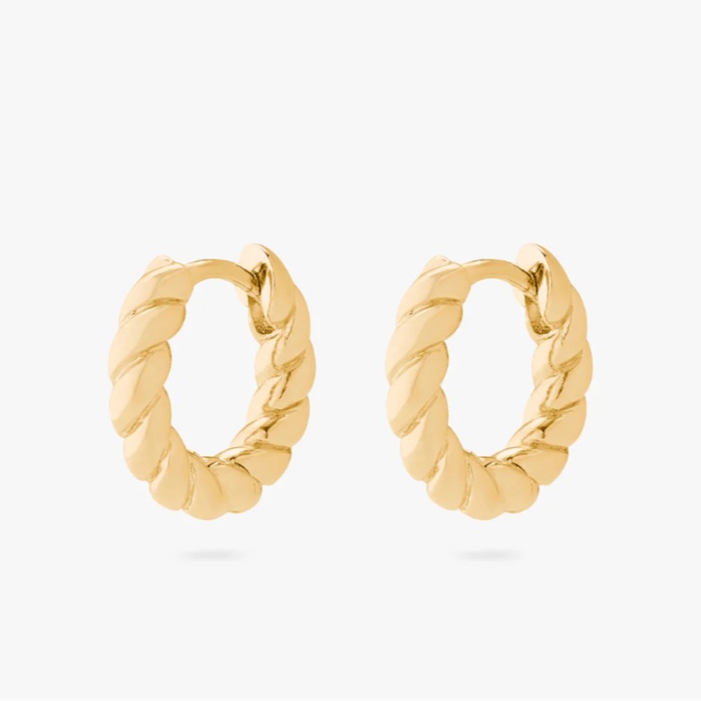 Studs Chunky French Twist Huggies